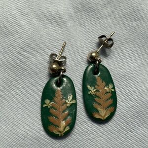 Festive Fall/Christmas Tree Earrings